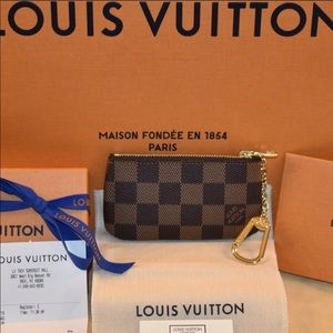 Authentic Louis Vuitton Key Pouch Damiere Ebene